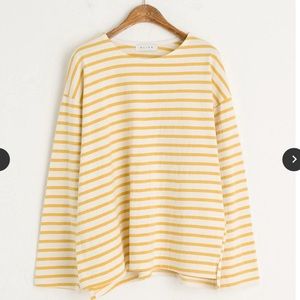 Olive Striped Long sleeved tee